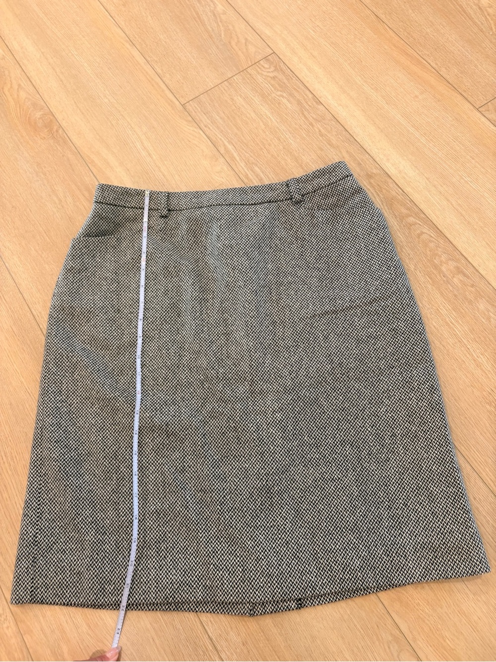 cleo Black & White Tweed Pencil Skirt